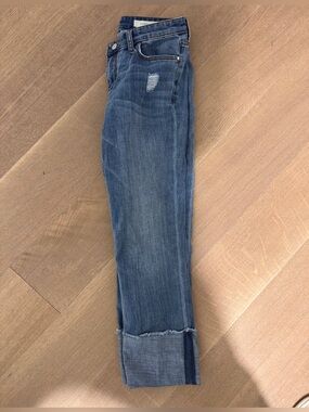 Pilcro and the Letterpress Hyphen Distressed Cuffed Ankle Jeans 26
